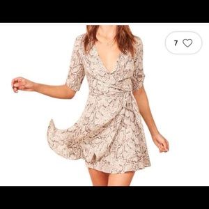 Snakeskin wrap dress